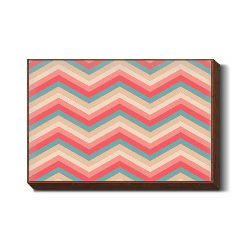 Colorful Zig Zag Abstract Print  Wall Art