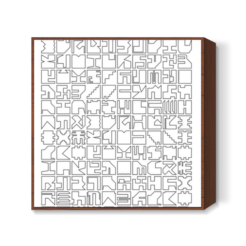 Printed Pixels Square Art Prints