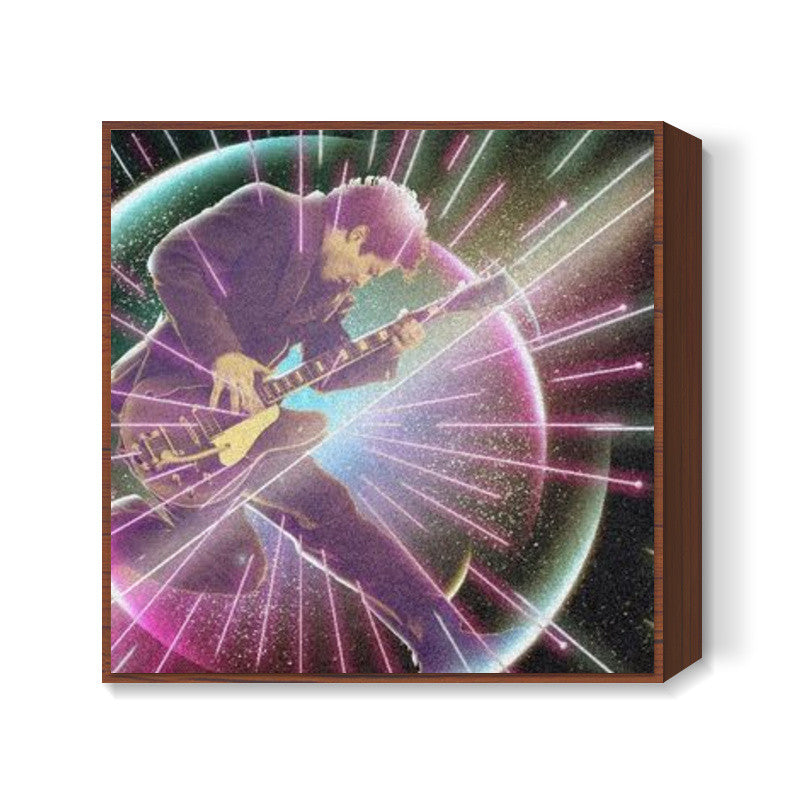 Retro Futuristic Square Art Print