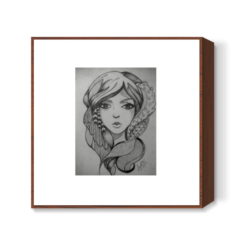 Pencil Sketches Square Art Prints