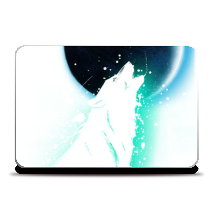 Wolf splatter  Laptop Skins