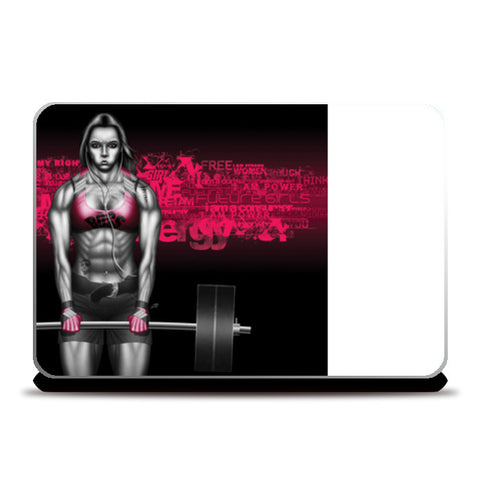 strong chick Laptop Skins