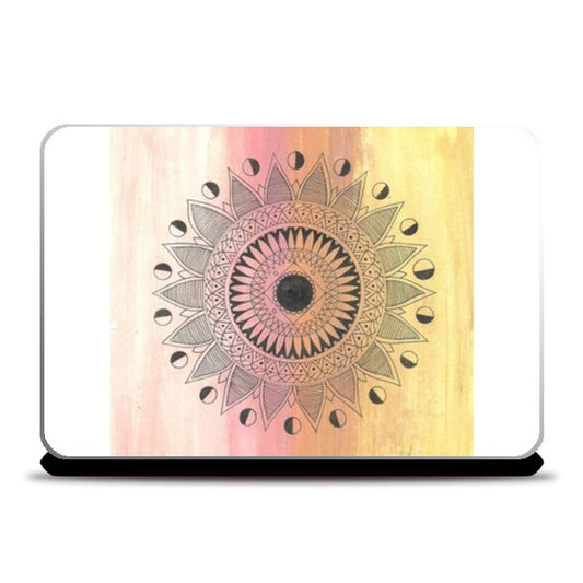 Mandala symmetry zen Laptop Skins