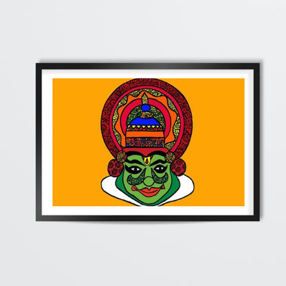 Kathakali Zenscrawl Wall Art | Meghnanimous