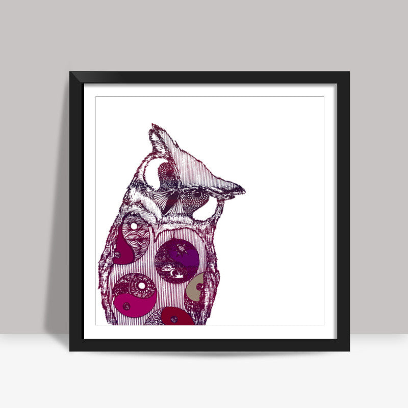 owl i want  Square Art Prints