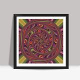 Colorful Abstract Psychedelic Digital Art Poster Square Art Prints