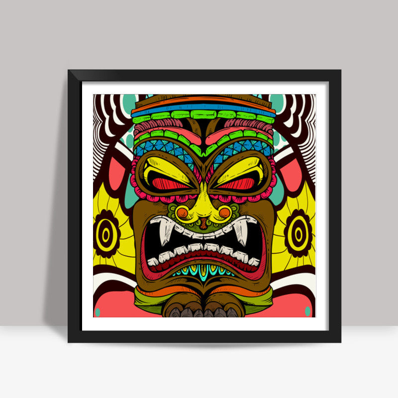 Tiki Monster Square Art Prints