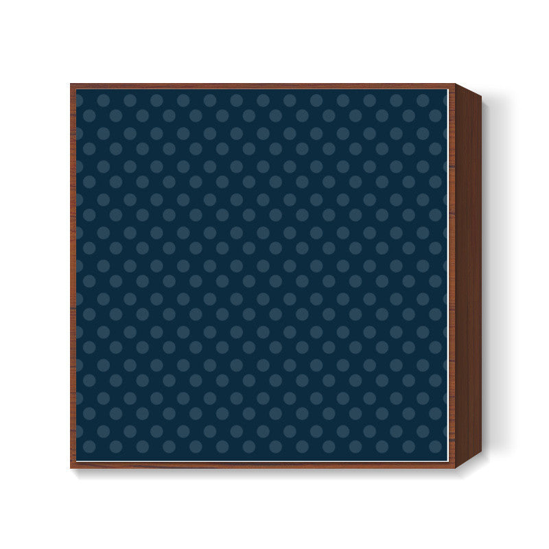 Blue Dots Square Art Prints