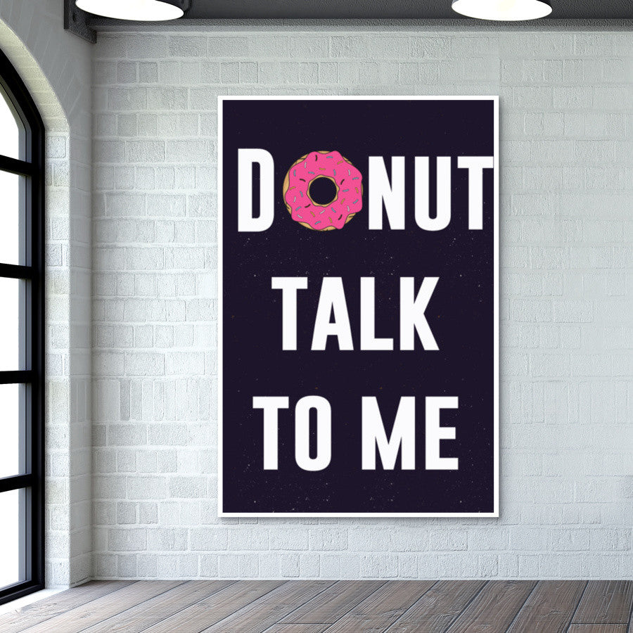 DONUT Talk To Me Wall Art