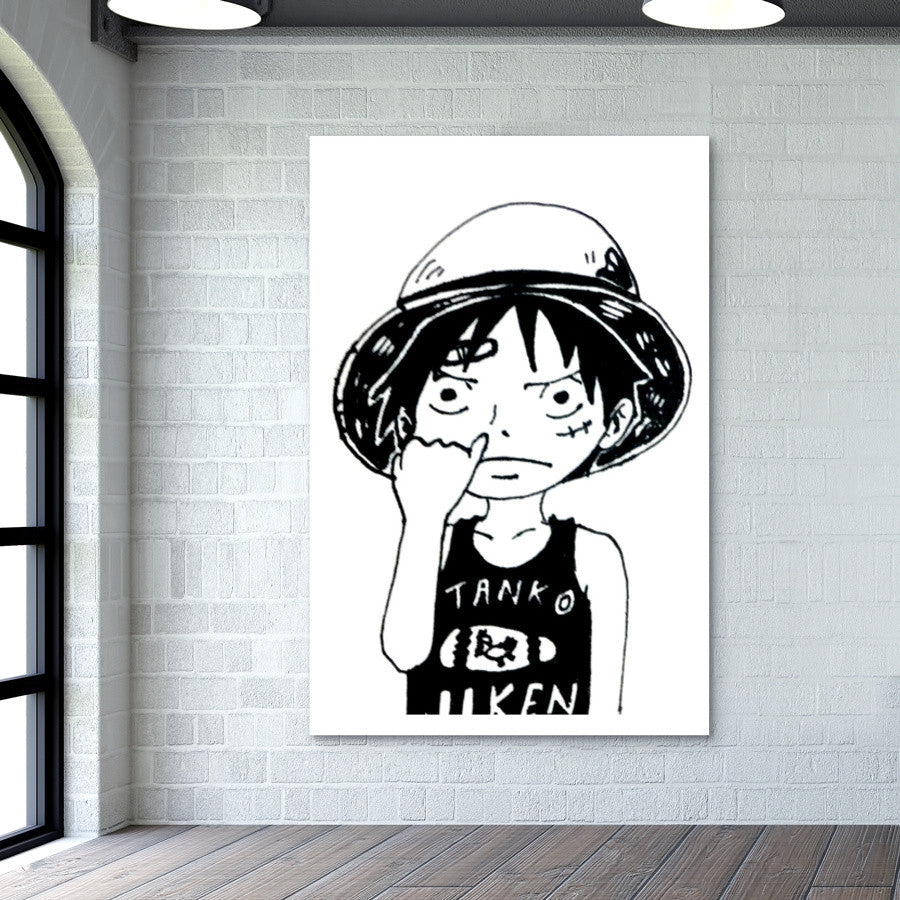 Chibi Luffy One Piece Wall Art Buy HighQuality Posters and Framed