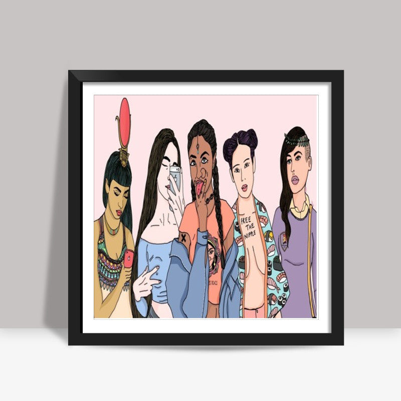 Divine Goddesses Square Art Prints