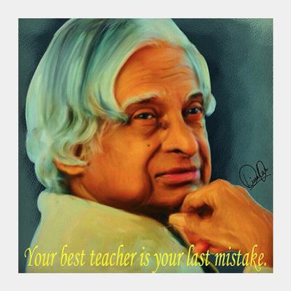 Square Art Prints, APJ Abdul Kalam Square Art | Divakar Singh, - PosterGully