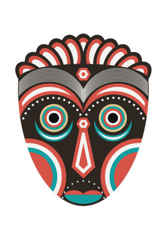African Lulua Spirit Mask Art PosterGully Specials