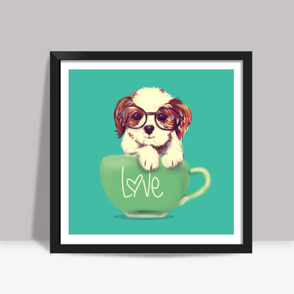 doggie Square Art Prints