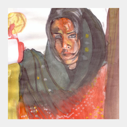 Bollywood superstar Vidya Balan enthralls audiences with her performance Square Art Prints