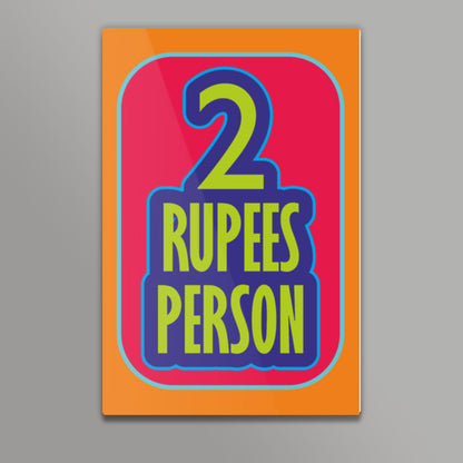 2 rupees person Poster | Dhwani Mankad