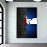 Captain america Winter Soldier combined marvel Wall Art