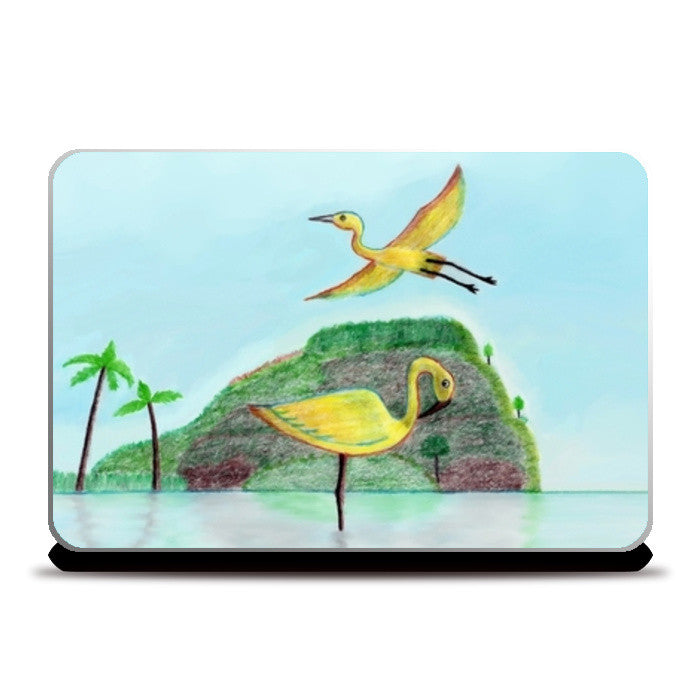 River Birds Laptop Skins