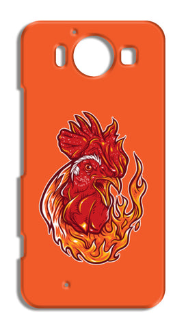 Rooster On Fire Nokia Lumia 950 Cases