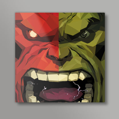 Incredible Hulk Smash  Square Art Prints