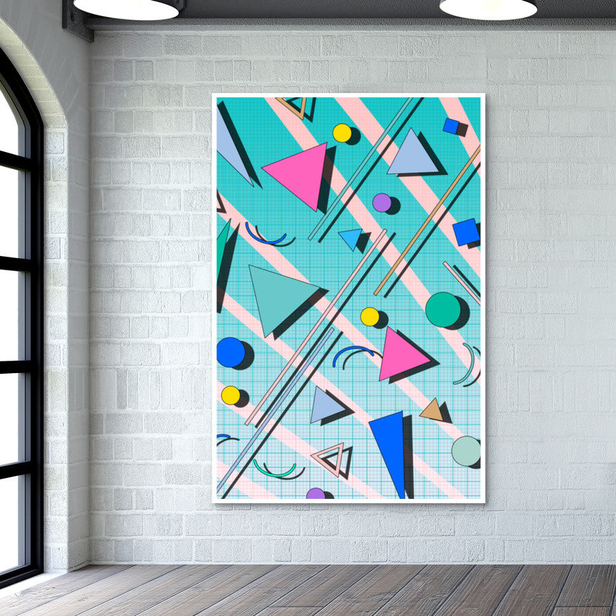 80s pop retro pattern 4 Wall Art