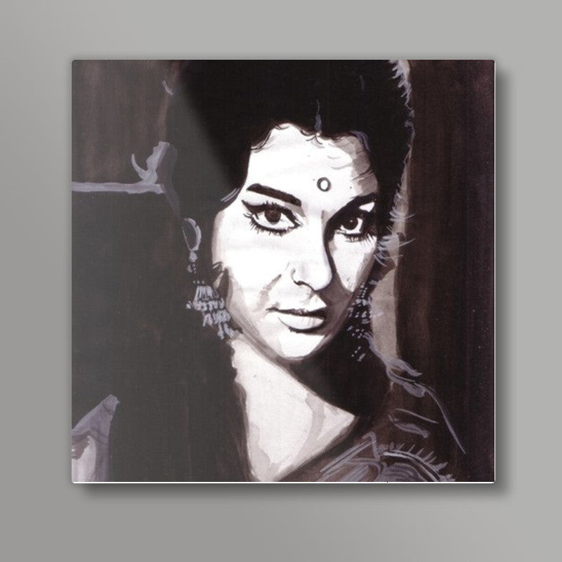 Sharmila Tagore has acted in several different kinds of movies Square Art Prints