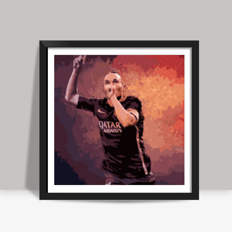 Andres Iniesta Square Art Prints