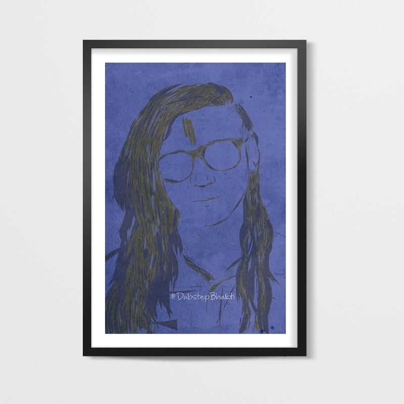 Skrillex Dubstep Bhakti Wall Art | Rishabh Bhargava