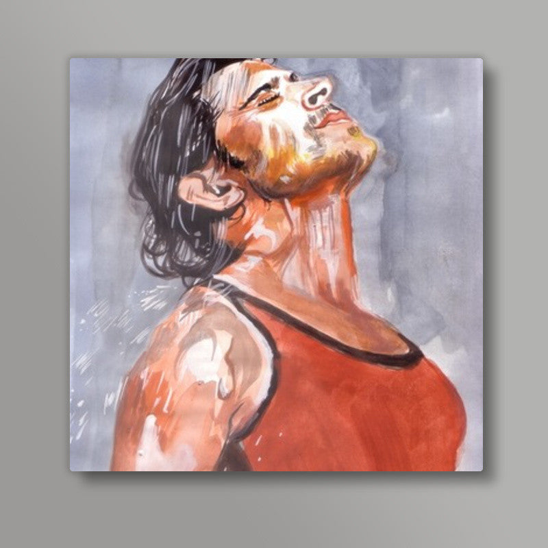 Undying spirit, unending passion of Hrithik Roshan Square Art Prints