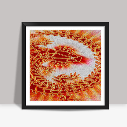 Lizard on the Wall Square Art Prints