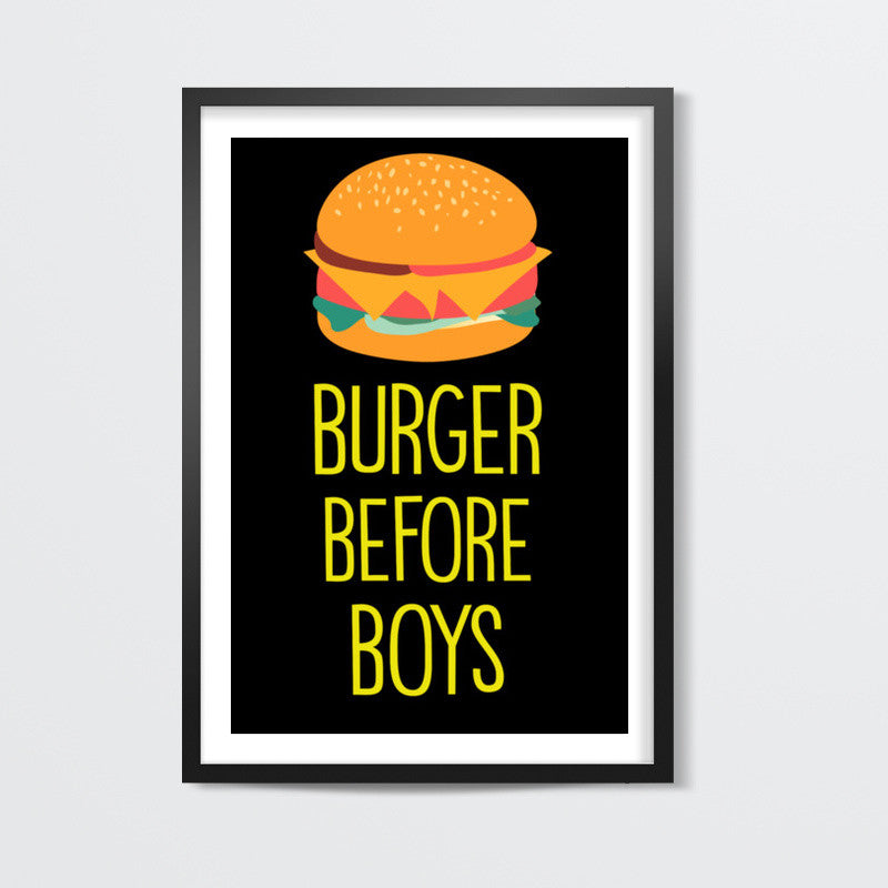 Burger Before Boys Wall Art