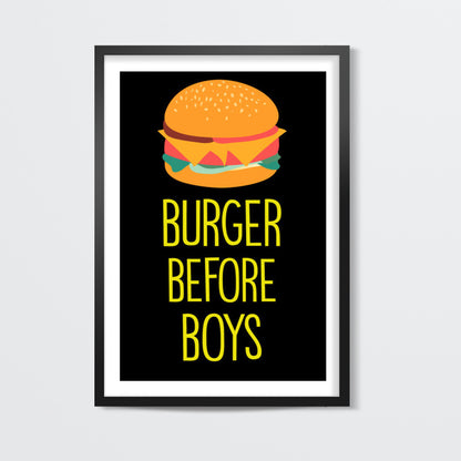 Burger Before Boys Wall Art