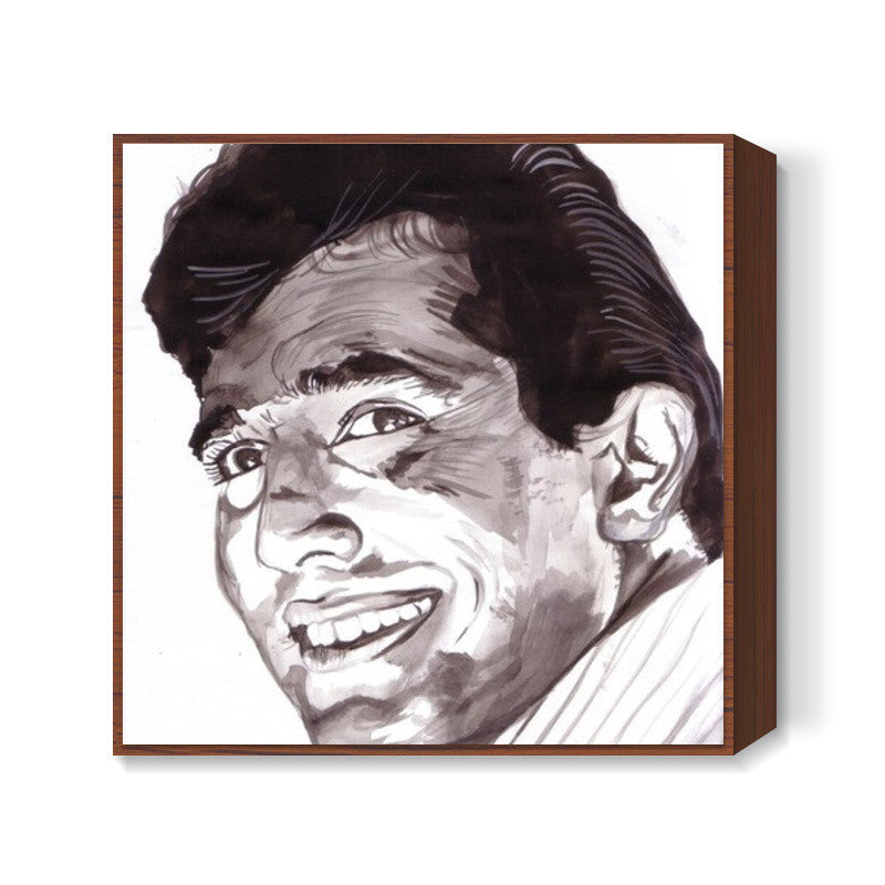 Rajesh Khanna was a talented superstar Square Art Prints
