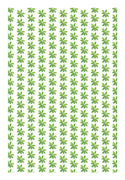 Painted Green Leaf/Leaves Design Botanical Summer Decor Wall Art