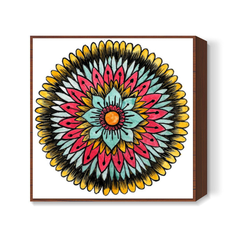 Watercolour Mandala Square Art Prints