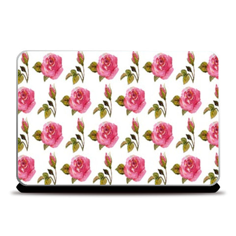 Laptop Skins, Romantic Pink Rose Floral Pattern Laptop Skins