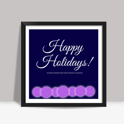 Happy Holidays Square Art Prints