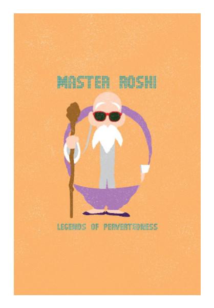 PosterGully Specials, Master Roshi Dragon Ball Wall Art | Rishabh Bhargava | PosterGully Specials, - PosterGully