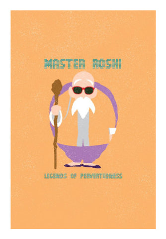 Wall Art, Master Roshi Dragon Ball Wall Art | Rishabh Bhargava, - PosterGully