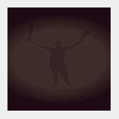 Agony after a 100 Square Art Prints