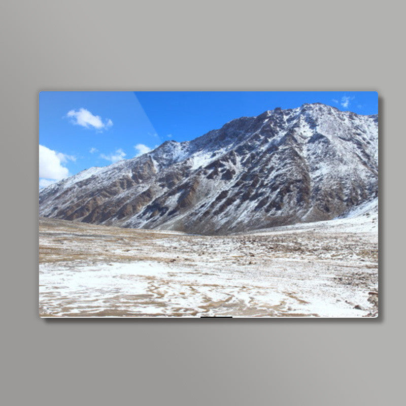 Snow Laden Mountain Top Photography Wall Art