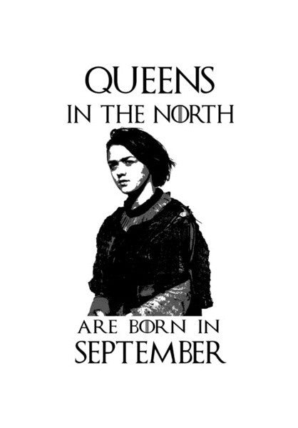 Game Of Thrones  Arya Stark  Queens  September Art PosterGully Specials