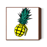pineapple bomb Square Art Prints