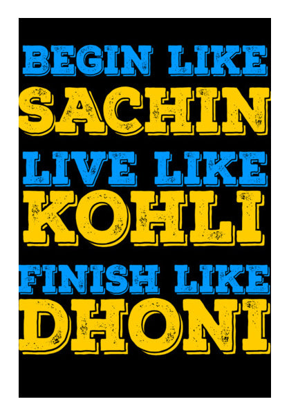 SACHIN KOHLI DHONI Wall Art