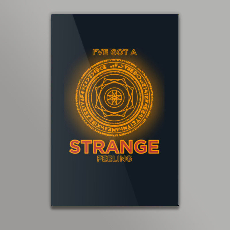 Strange Superhero Minimal Chakra Wall Art