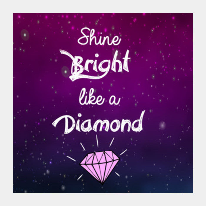 Shine Bright Like A Diamond Cover Willie Spence SHINE BRIGHT LIKE A DIAMOND Square Art Prints| Buy High-Quality Posters