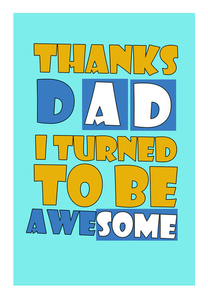 Awesome DAD Wall Art