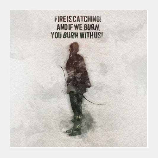 The Hunger Games-Katniss Everdeen Quotes Square Art Prints PosterGully Specials