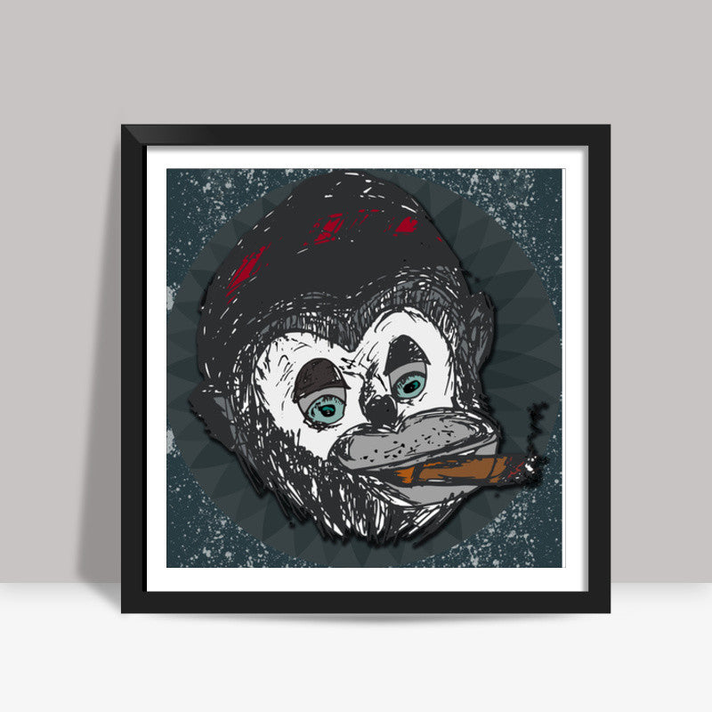 Do What Monkey Says Square Art Prints