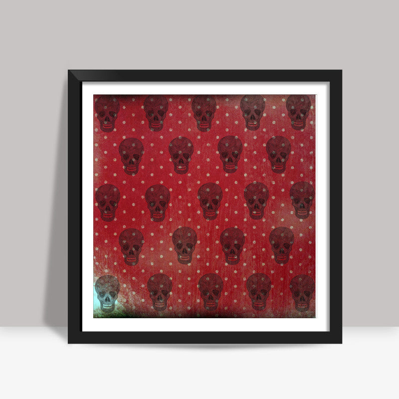 Red Skull Square Art Prints